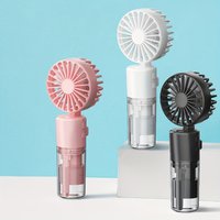 1 Mini Foldable Handheld Fan with USB Rechargeable Spray and Compact Water Mist Humidifier Ideal Gift for Travel Office