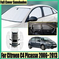 Car Sunshades For Citroen C4 Picasso 2006 2007~2013 Full Coverage Sunshade Anti-UV Privacy Blocks Side Window Visor Accessories