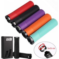 MTB grips lock on Rubber grips handle Anti-slip Shock Absorption for Fixed gear Folding bike purple red bicycle handlebar grips