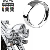 Motorrad 7 "Scheinwerfer Trim Ring Visier Stil Für Touring Road King Electra Glide Softail FLHR FLD FLH Trike 1994-2022
