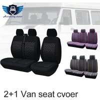 2+1 Van Truck Seat Covers Fit Universal Transporter/Van For Peugeot Boxer 250 For Gazelle 3302 For Sprinter 02 For Citroen Jumpy