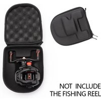Outdoor Fishing Storage Bag Left Handed Water Drop Reel Tackle Pouch Black Multi-functional Fishing Gear Organizer for Anglers