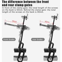 New 1PC Durable Lightweight C-Shape Road Caliper Brake Precise Front Brake With Smooth Installation Technology For Bicycles