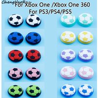 2PCS Soft Silicone Thumb Stick Grip Cap Football Joystick Cover For PS5 PS4 PS3 Xbox One 360 Controller Thumbstick Case