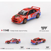 MINIGT 1140 In Stock 1:64 Subaru Impreza WRC97 #1 1999 DRM Winner Diecast Car Model Collection Toys