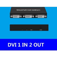 2 Port DVI Video Splitter 1 DVI-D in 2 DVI-D Out witch Switcher ,1 Way Computer Host External dvi to 2 TV Monitor Projecto