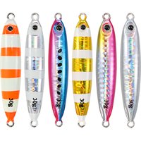 JIGGING PRO Metal Jig Lure 20g 30g 40g 60g Shore Cast Jigging Bait Saltwater Artificial Lure Set Luminous UV Fishing Tackle