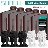 SUNLU 5KG ABS-ähnliches/Standard/Wasserwaschbares 3D-Harz 405nm UV-Harz für die meisten SLA/DLP/LCD 3D-Drucker, UV-empfindliches Material, 1kg