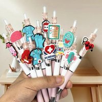 6/10 Pcs Nurse Doctor Record Pens – Retractable Writing Gel Ballpoint Pen, Nurses Day Gift