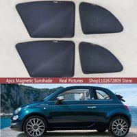 Magnetic Car Sunshade Shield Front Windshield Frame Curtain Sun Shades for Fiat 500 500c 500 E 2007 - 2024 2023 Auto Accessories