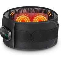 Elektrischer Heiz-Vibrations-Taillenmassagegürtel mit Rotlicht und Wärmekompresse für den unteren Rücken und Lendenwirbelsäule