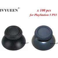 IVYUEEN 100 PCS for PlayStation 5 PS5 DualSense Controller Thumbstick 3D Analog Thumb Stick Joystick Caps Grip Game Accessories
