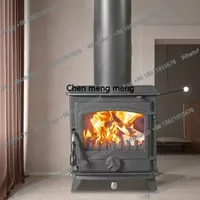 F182 European Cast Iron Real Fire Fireplaces Wood-burning Firewood Heating Stove Home Rural Living Room Decorative Fireplace