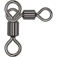 25Pcs 3 Way Swivels Fishing Connector Fishing Soft Bait 360° Fast T Turn Swivel Connecting Ring Tool Fishing Tackle Accessories