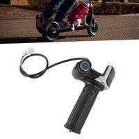 Scooter Throttle Grip with LED Display Bike Half Twist Throttle Grip Lock Key Set Bike Throttle Grip