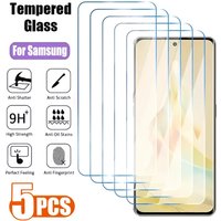 5PCS Screen Protector For Samsung A54 A26 A12 A53 A71 A52 A23 A51 A32 A73 A50 A33 A22 S21 S22 S23 S25 S26 Glass