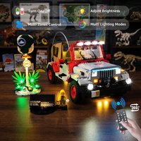 Kyglaring Led Lighting Set Diy Toys for Lego Jurassic Park Jeep® Wrangler 77984 Building Blocks (No Model)