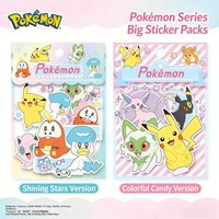 50PCS Genuine Pokemon Stickers Anime Pikachu Charizard Eevee Doodles Decorative Decal Phone Bottles Scrapbook Waterproof