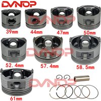 GY6 50 60 80 100 125CC 150CC 175CC 180CC 39mm 44mm 47mm 52.4mm 57.4mm 58.5mm 61mm 63mm Piston Kit Quad ATV Go Kart Buggy Parts