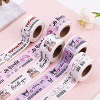 1/5PCS Ins roll stickers, sealing stickers, cartoon high aesthetics, express delivery packaging, hand account tape, receipt tape