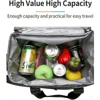 Fashion Large Capacity Collapsible Thermal Bag Insulated Picnic Leakproof Lunch Box Cooler Bag for Outdoor Travel Camping Family