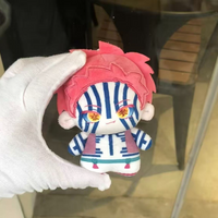 10cm Anime Demons Slayers Kimetsu No Yaiba Akaza Plush Toy Bag Pendant Decor Kawaii Stuffed Doll Keychain Fans Birthday Gifts