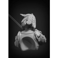 1/10 scale resin unpainted model kit, military theme, bust of a mercenary archer, unassembled and unpainted GK