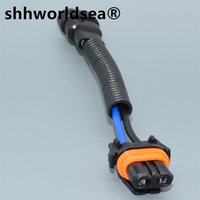 shhworldsea 9005 hb3 extension cable wire harness connector light bulb socket pigtail ceramic adapter plug