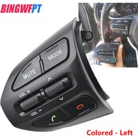 BINGWFPT Steering Wheel Buttons Switch Phone Volume Steering RH Remote Cruise Control Switches For Kia RIO K2 Picanto 2017 2018