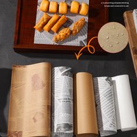 50Pc Oil-absorbing Newspaper Kitchen Oil-proof Wax Paper Fries Fried Chicken Oil-absorbing Paper Bread Bake Separating Pad Paper