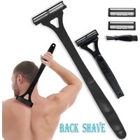 1PC Men Triple Blade Manual Back Machine Hair Shaver Safety Long Handle Foldable Trimmer Body Leg Handle Removal Shaving Razor