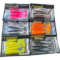Swolfy 30pcs 12cm 8.7g T-Tail Swimbait Silicone Soft Worm Bait Artificial Lure Wobbler For Sea or Freshwater Fishing Tackle