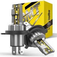 BMTxms 2Pcs 20000LM H4 9003 LED Headlight Bulbs Canbus H4 HB2 LED Hi/Lo Beam 60W Car Head Lamps 6000K White Yellow Auto Light