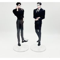 Korean Double Male Comics Define the Relationship Frost Karlyle Picture Album Badge Acrylic Stand FIgure Poster Small Card