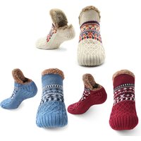 Winter Women Warm Menโs Socks Thickened Thermal Ski Non-slip Soccer Stockings Indoor Home Floor Slippers Sock for Christmas