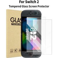 1-2PCS Tempered Glass for Switch 2 Screen Protector Anti-Scratch Transparent HD Protective Film for Switch 2 Games Accessories