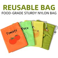 Fruit Vegetables Storage Bag Insulated Shockproof Fresh Keeping Drawstring Pouch Lettuce Banana Preserve Organizer Shopping Bags