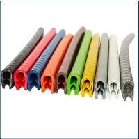 1-5Meter U Shaped Sealing Strip Rubber Edging Anti Scratch Protection Strip Colored Car Door Iron Sheet Steel Sheet Machinery
