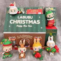 POP MART Labubu Christmas Series Blind Box Mystery Box Guess Bag Toys Doll Cute Anime Figure Desktop Ornaments Collection Gift