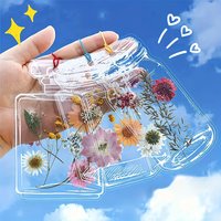 20pcs Handmade Transparent Flower Bookmarks, Pressed Petals for Gifts Reading Journal, Unique Eternal Book Accessory