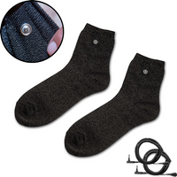 Grounding Socks Silver Fiber Conductive Earthing Socks for Men Women 30 Pure Silver Content Anti Static Sleep Health Recovery