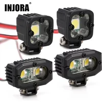 INJORA RC Car Bright LED Lights Headlight Spotlight for 1/10 RC Crawler Axial SCX10 90046 Wraith Capra Redcat Gen8 VS4-10