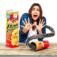 Funny Prank Toys Joke Items for Adults Potato Chip Can Jump Spring Snake Toy April Fool Day Halloween Party Decoration Trick