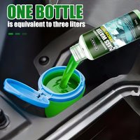 Concentrated waterproof windshield washer fluid keeps surfaces smooth. No streaks, quickly restores clear vision.