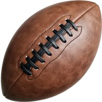 Genuine Leather Rugby Size #9 Machine Sewn American Football For Adults Men Official Match Clubs Training Olive Ball