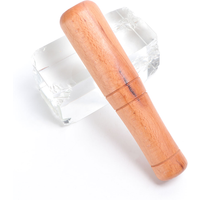 1pc Grinding Pestle Wooden Grinding Garlic Pestle for Home restaurant Pestle Kitchen Grinder Mashers Tool( random color)