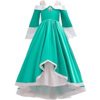New blue Rosalina dress for girls Halloween costume game role-playing princess dress long sleeved clothes+accessories