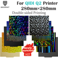 Build Plate for QIDI Q2 Spring Steel Sheet PEI PET Carbon fiber Double Siede Printing for QIDIQ2 3D Printer Heat bed Build Plate