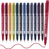 12 Colors 0.5 Micro,Fineliner Pen Set Ink, Fine Point Pen,Multi-liner, Sketching, Anime,Artist Illustrating / Technical Drawing