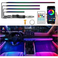 55.12‘’ Universal Symphony Car Ambient Lights 64 Color USB LED Interior RGB Acrylic APP Remote control Guide Decoration